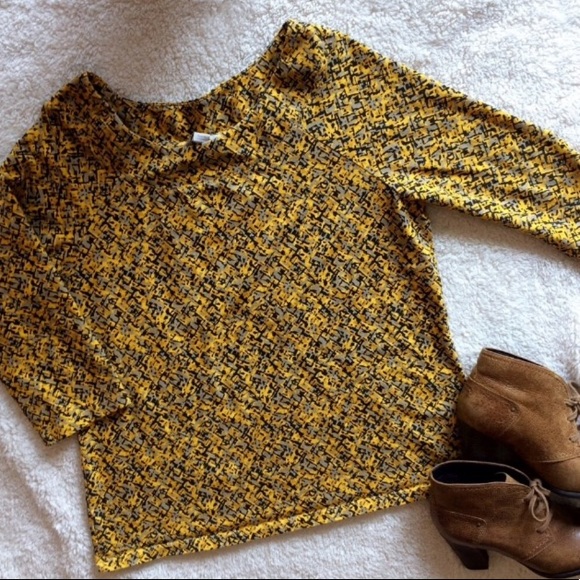 Laura Ashley Tops - Yellow Laura Ashley 3/4 sleeve top